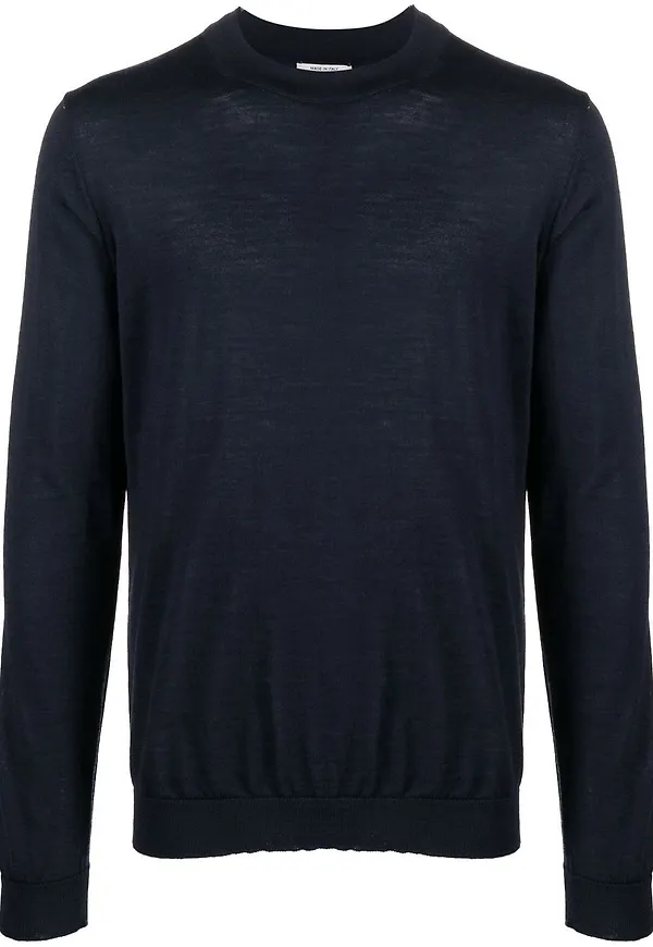 Woolrich tröja med rundad hals - Blå