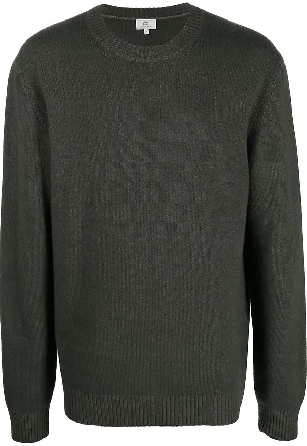 Woolrich tröja med rundad hals - Grön