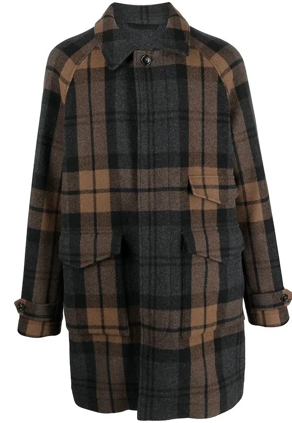 Woolrich Upstate rutig ullrock - Brun