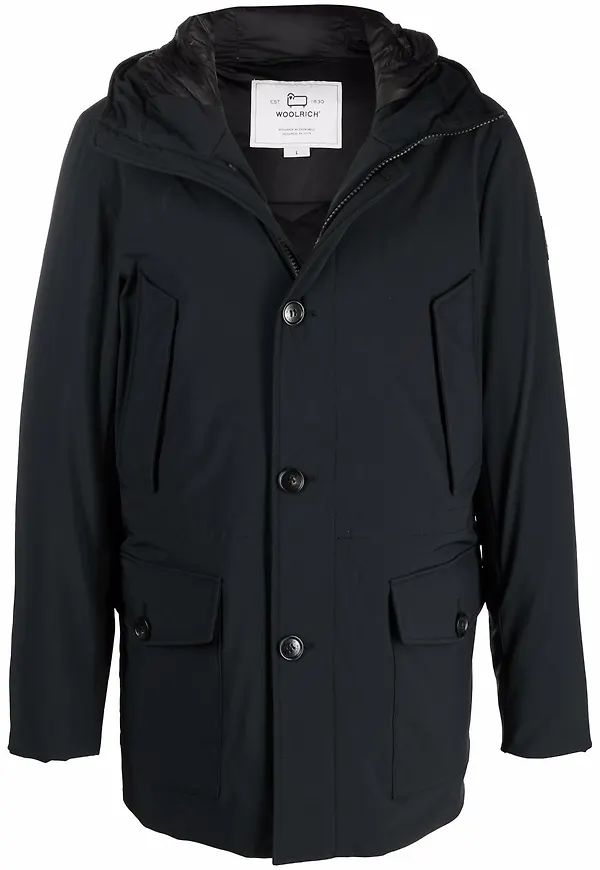 Woolrich vadderad dunparkas - Svart