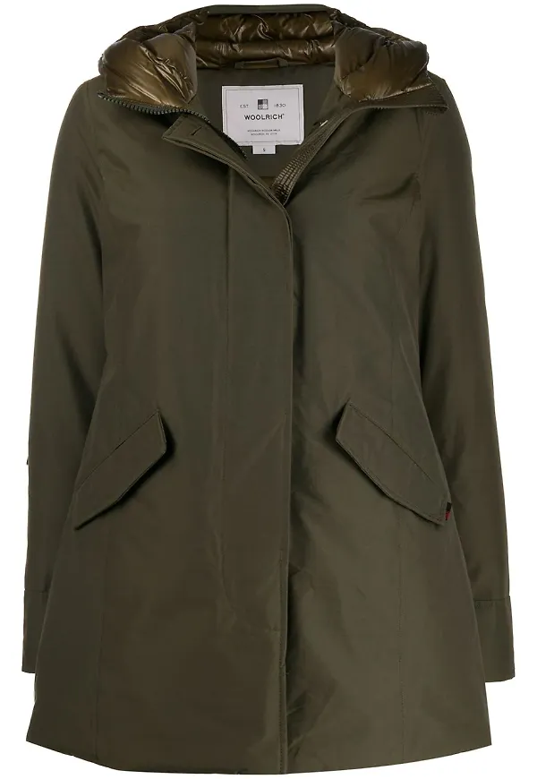 Woolrich vadderad huvjacka - Grön