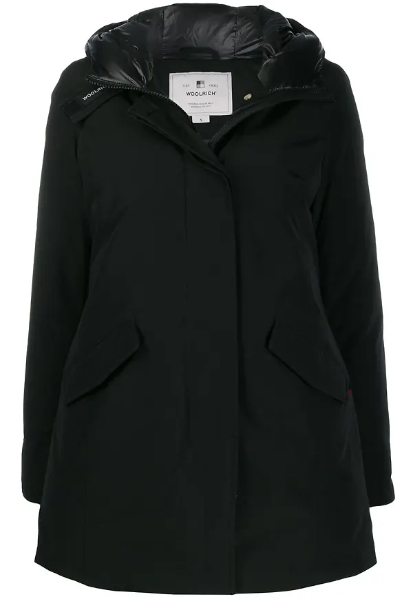 Woolrich vadderad huvjacka - Svart