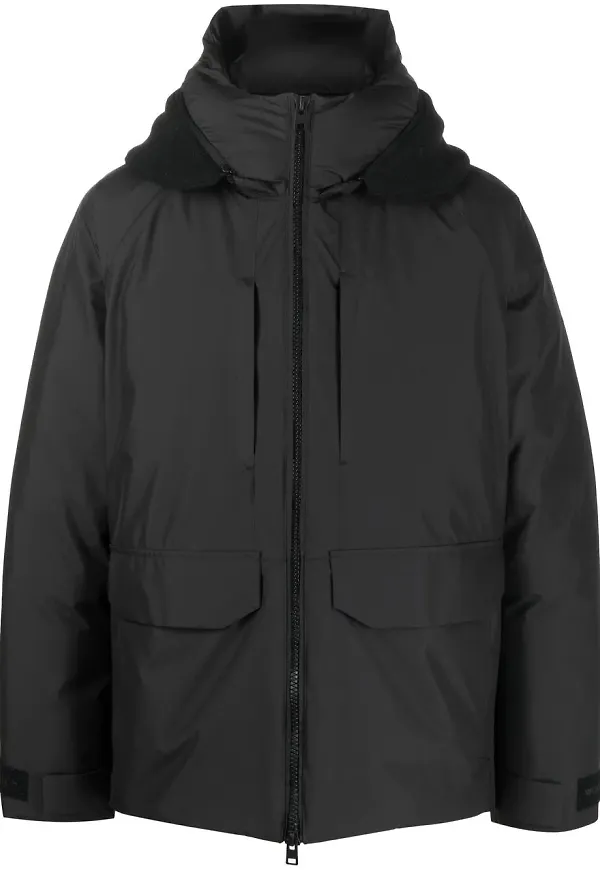 Woolrich vadderad jacka med dragkedja - Svart