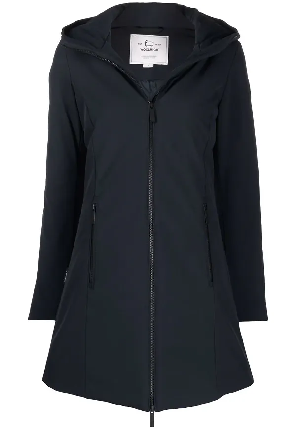 Woolrich vadderad parkas med huva - Blå