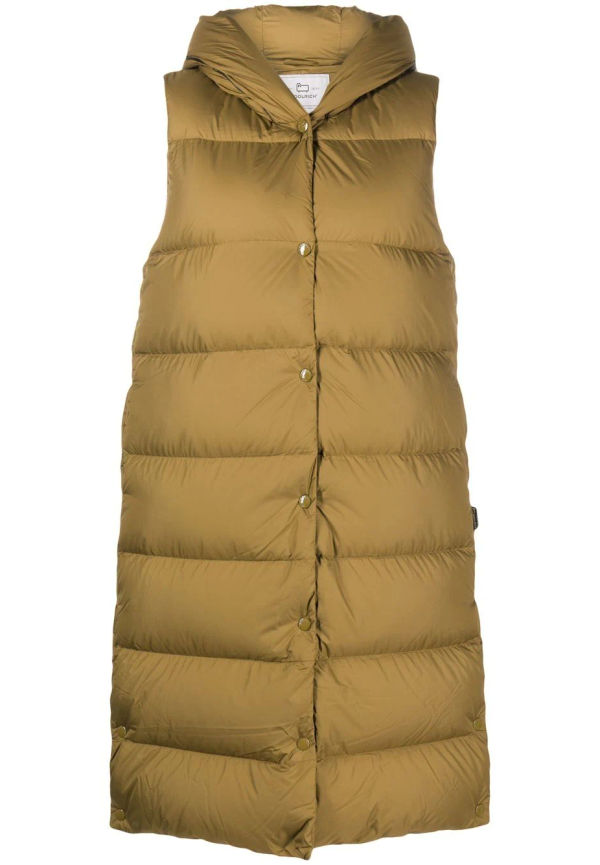 Woolrich vadderad quiltad väst - Grön