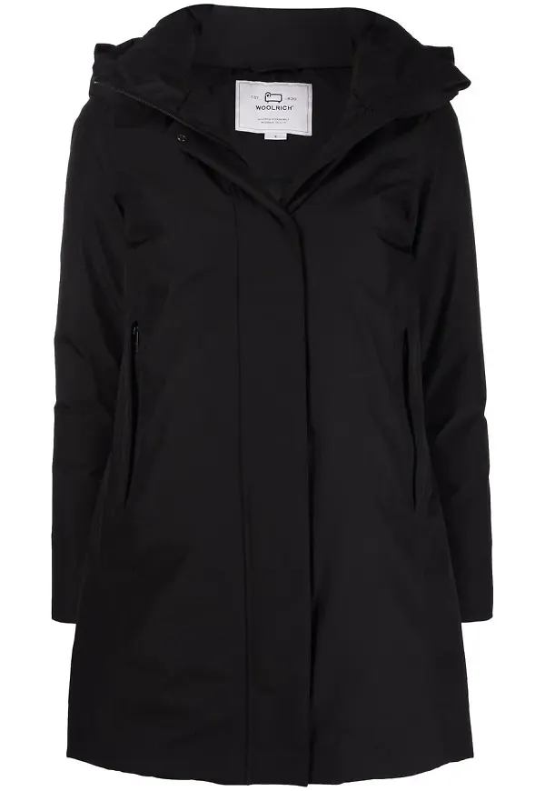 Woolrich vadderad regnkappa - Svart