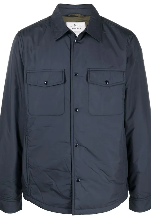 Woolrich vadderad skjortjacka - Blå