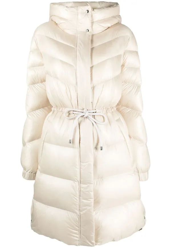 Woolrich vadderad ytterjacka med huva - Neutral