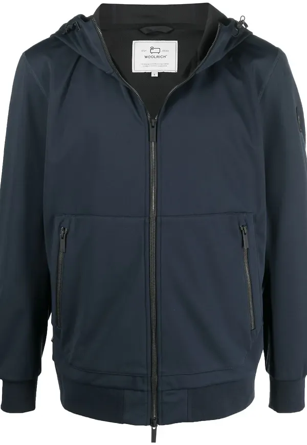 Woolrich vindjacka med huva - Blå