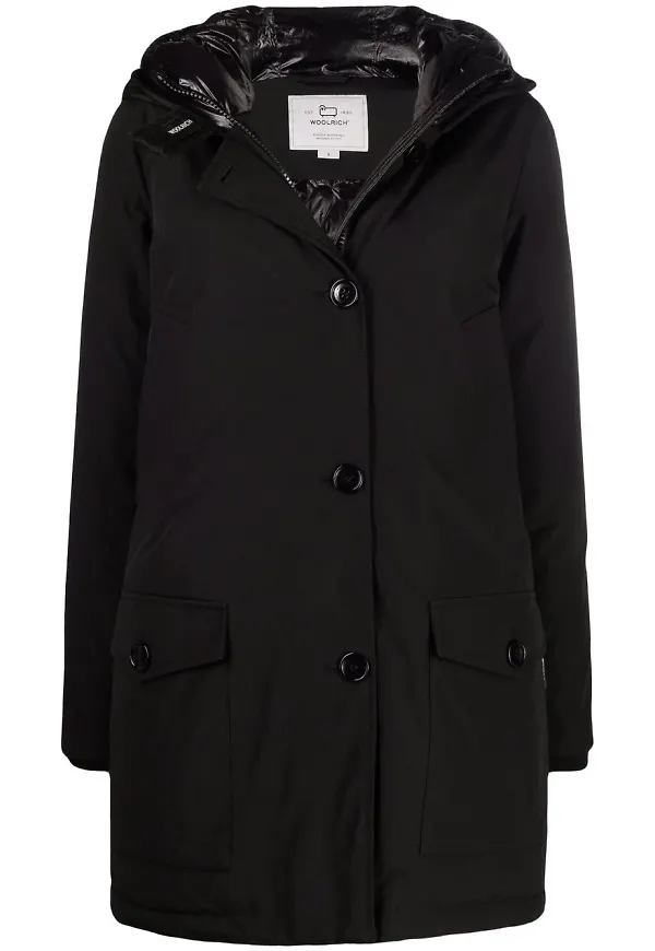 Woolrich ytterjacka med huva - Svart