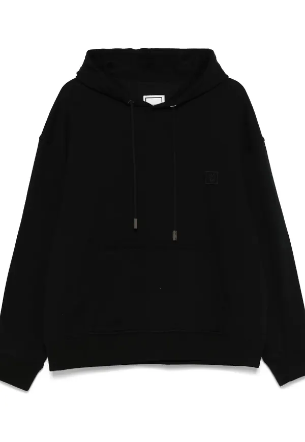Wooyoungmi hoodie med tryck - Svart