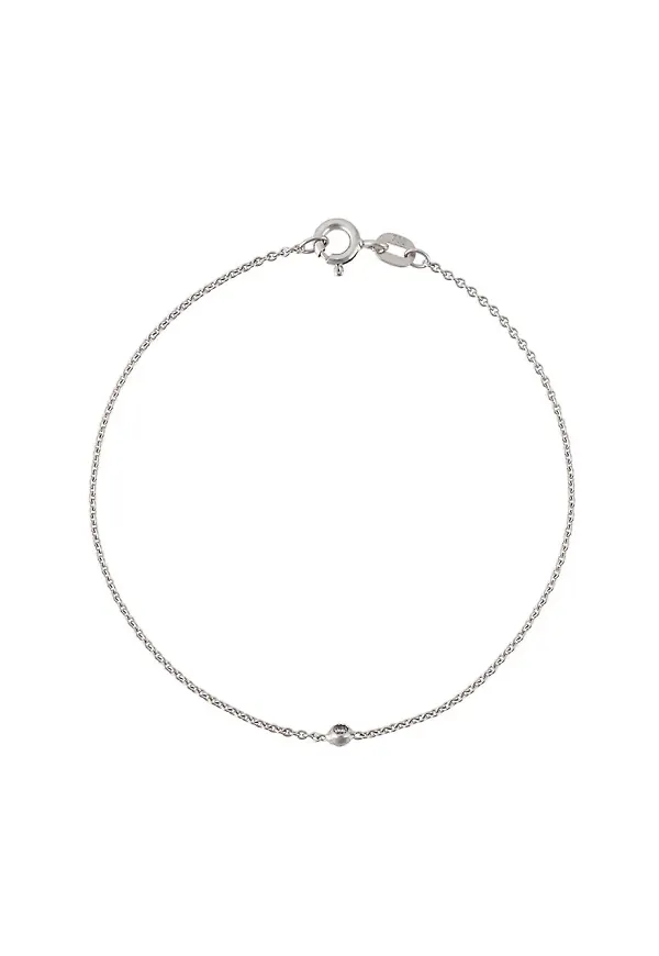 Wouters & Hendrix Gold 18kt white gold single diamond bracelet - Metallic