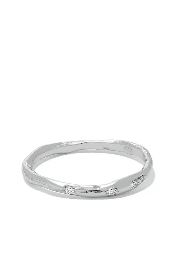 Wouters & Hendrix Gold diamantring i 18K vitguld - WHITE GOLD