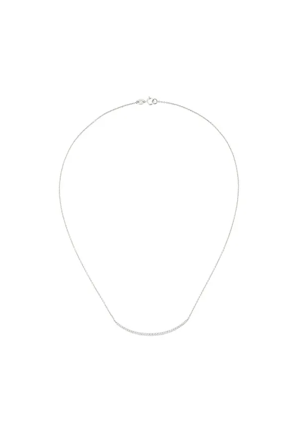 Wouters & Hendrix Gold halsband med pavé-diamanter - Metallic