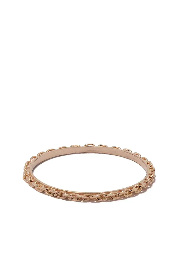 Wouters & Hendrix Gold Trace Chain ring i 18K roséguld - PINK GOLD