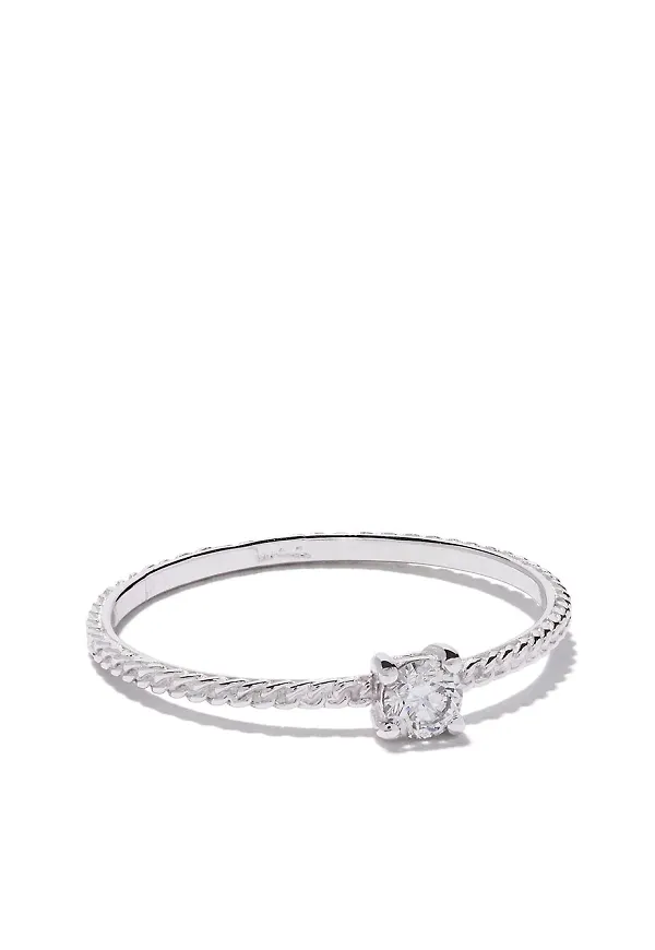 Wouters & Hendrix Gold Uzerai Exclusive diamantring i 18K guld - WHITE GOLD