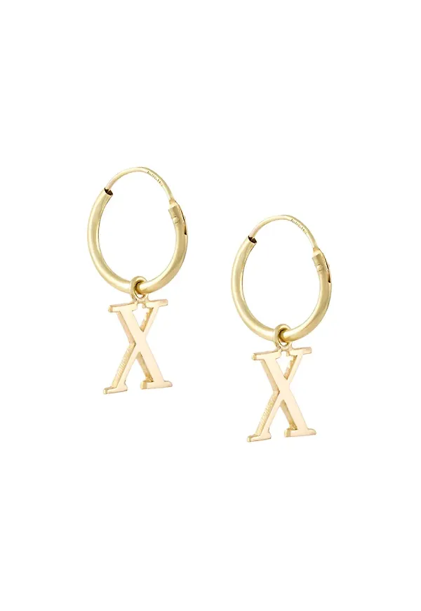 Wouters & Hendrix Gold 18kt yellow gold 'X' earrings - Metallic