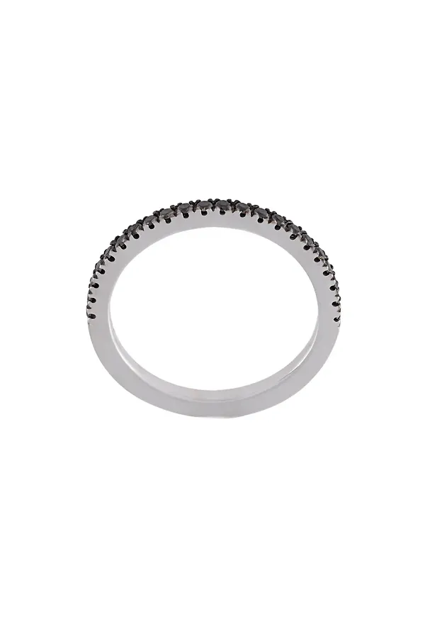 Wouters & Hendrix Gold black diamond ring - Svart