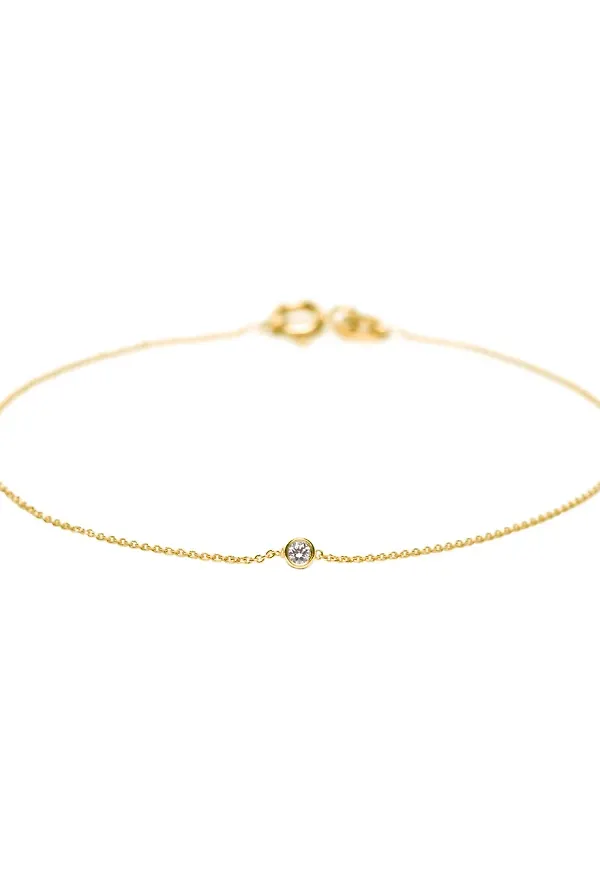 Wouters & Hendrix Gold single diamond bracelet - Metallic