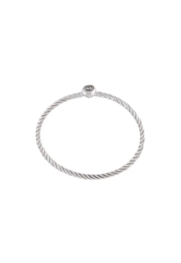 Wouters & Hendrix Gold single diamond ring - Metallic