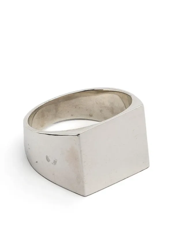 Wouters & Hendrix Square signet ring - Silverfärgad