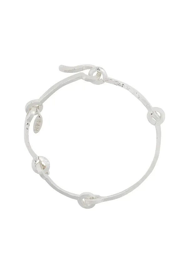 Wouters & Hendrix Technofossils hammered Link bracelet - Metallic