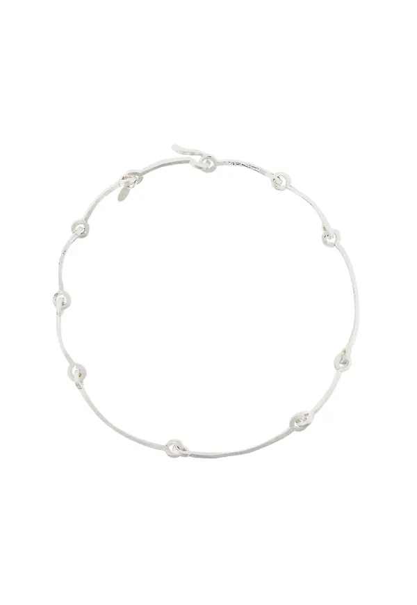 Wouters & Hendrix Technofossils hammered necklace - Metallic