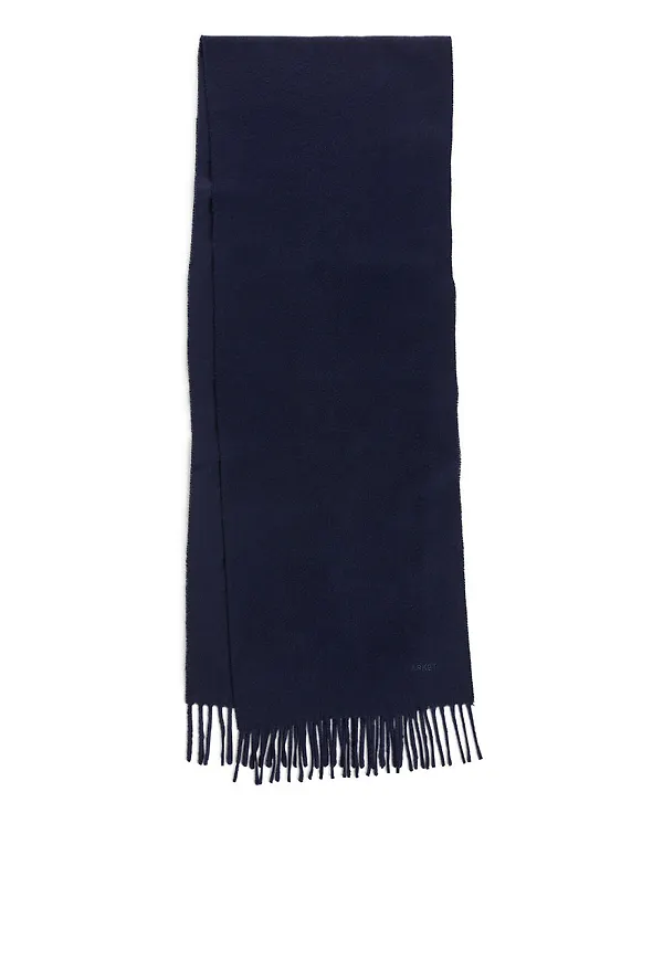 Woven Cashmere Scarf - Blue