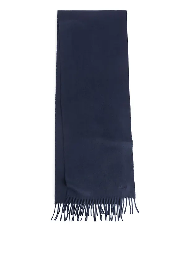 Woven Cashmere Scarf - Blue