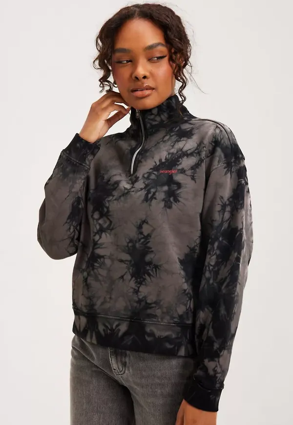 Wrangler - Black - Half Zip Sweatshirt