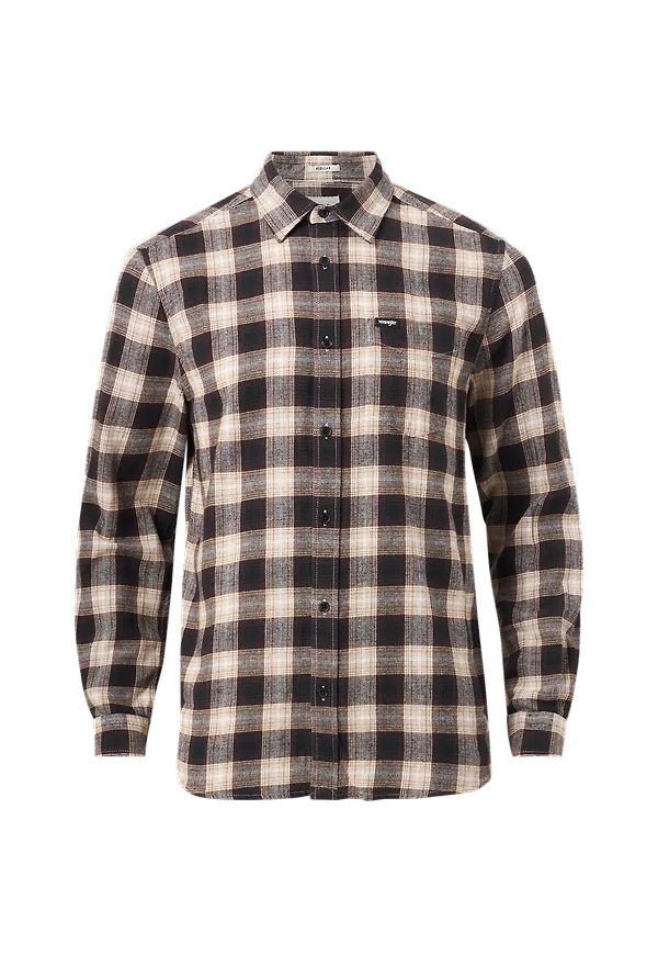 Wrangler - Skjorta 1 Pocket Shirt - Svart - XL