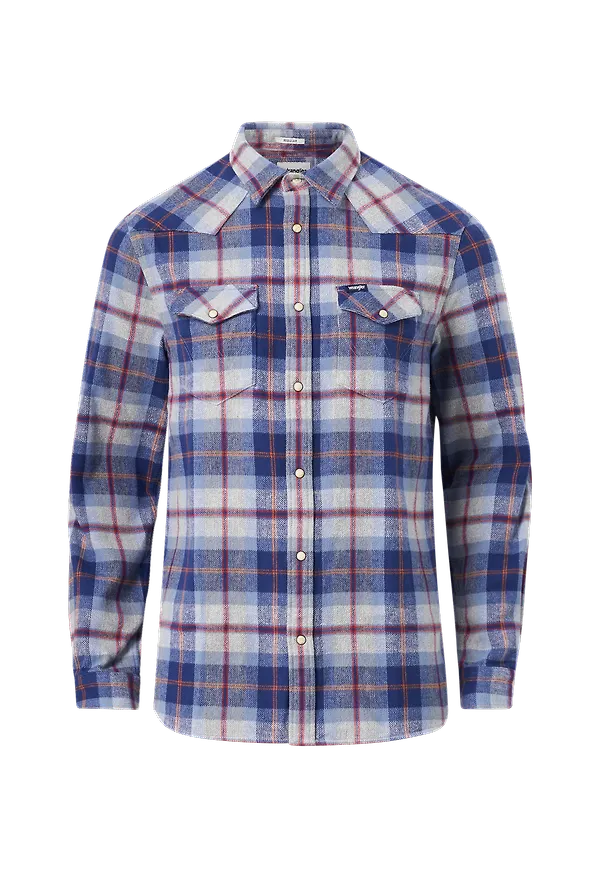 Wrangler - Skjorta Western Shirt - Blå - M