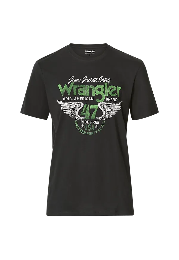 Wrangler - T-shirt American Tee - Svart - S