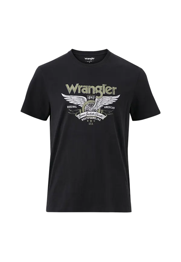 Wrangler - T-shirt American Tee - Svart - S
