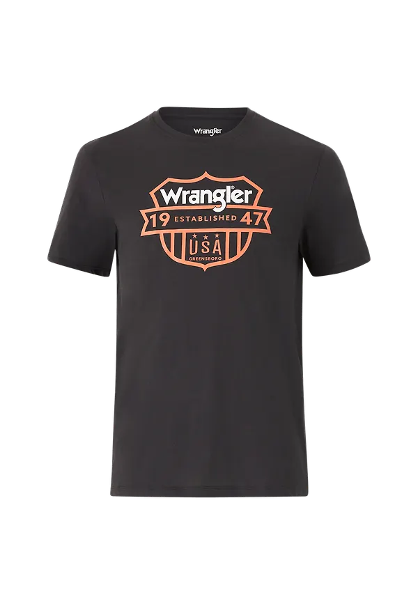Wrangler - T-shirt Graphic Tee - Svart - S