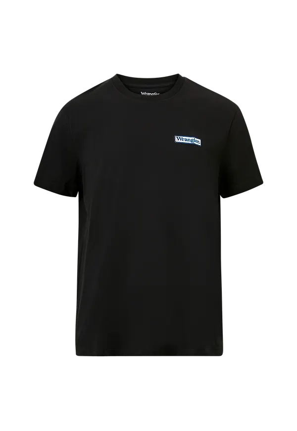 Wrangler - T-shirt Logo Tee - Svart - S