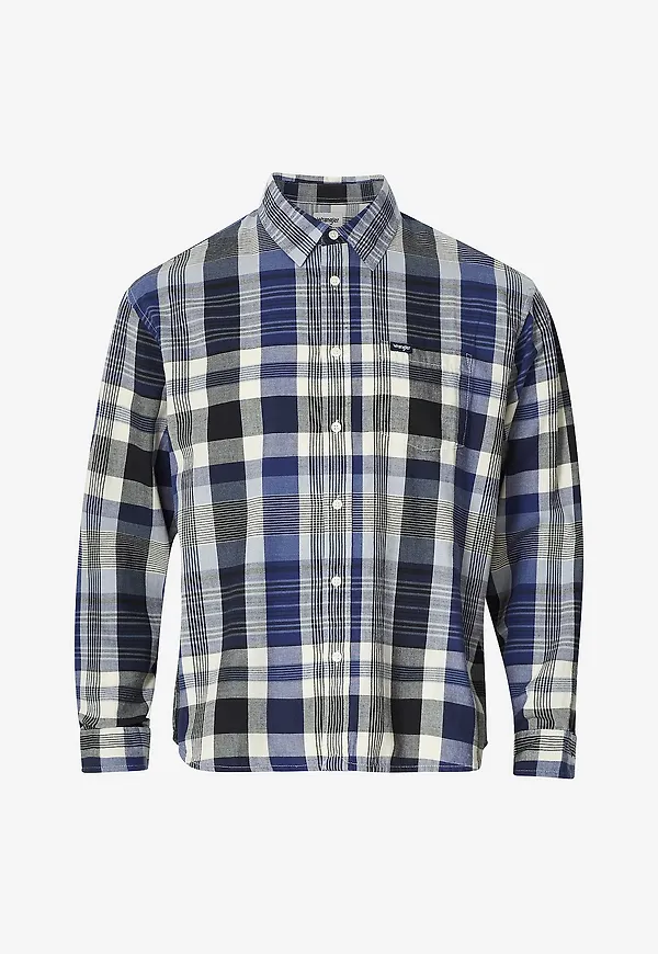 Wrangler - Skjorta 1 Pkt Shirt - Blå