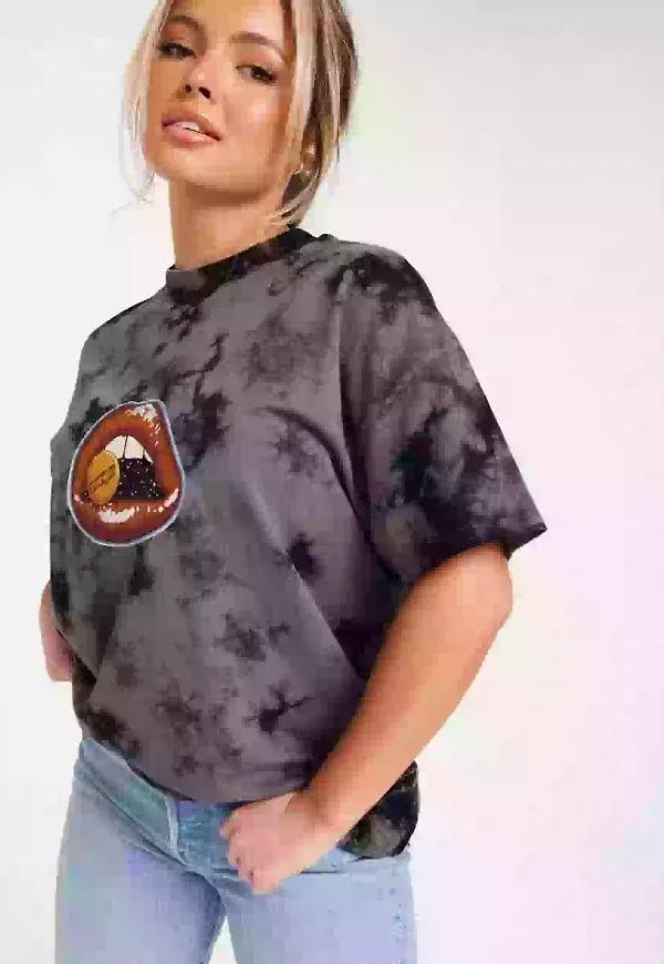 Wrangler Girlfriend Tee Oversized t-shirts Black