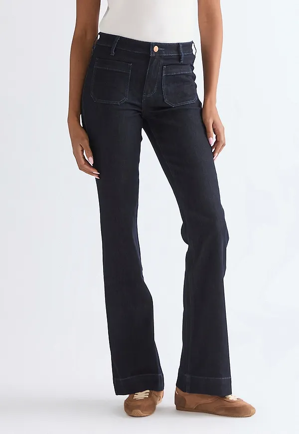Wrangler - Jeans Flare Soft Moonlight - Blå