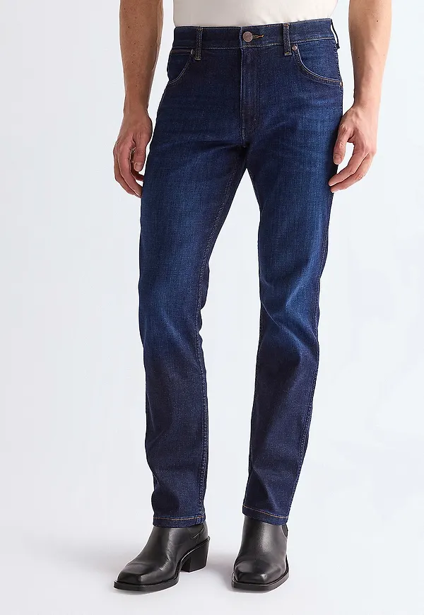 Wrangler - Jeans Greensboro Rustic Navy - Blå