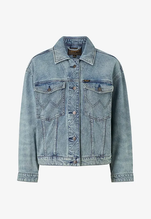 Wrangler - Jeansjacka Cowgirl - Blå