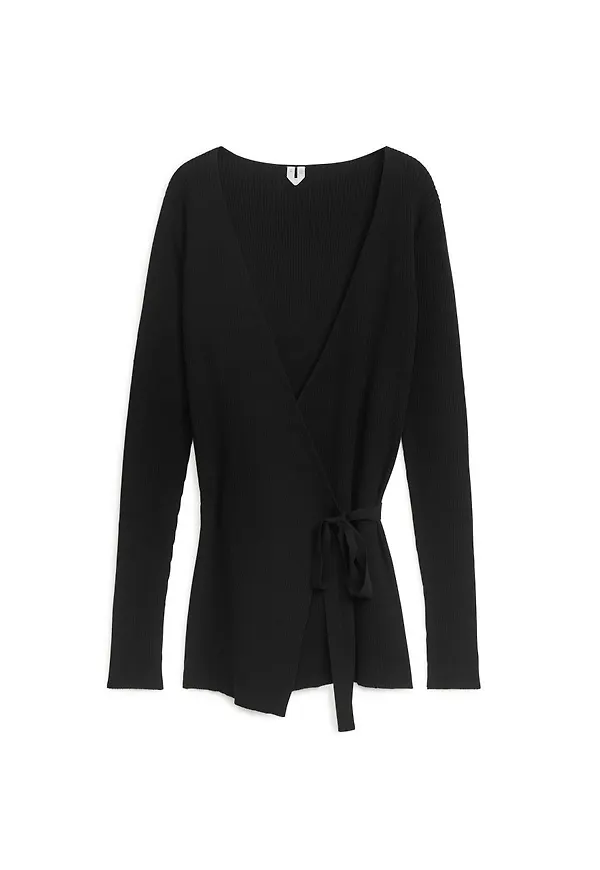 Wrap Cardigan - Black
