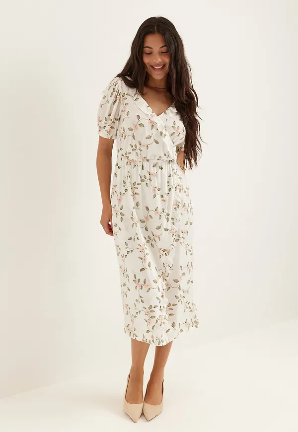 Wrap Frill Dress