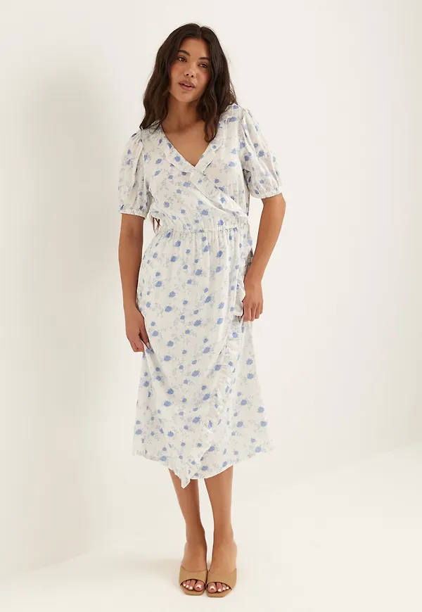 Wrap Frill Dress