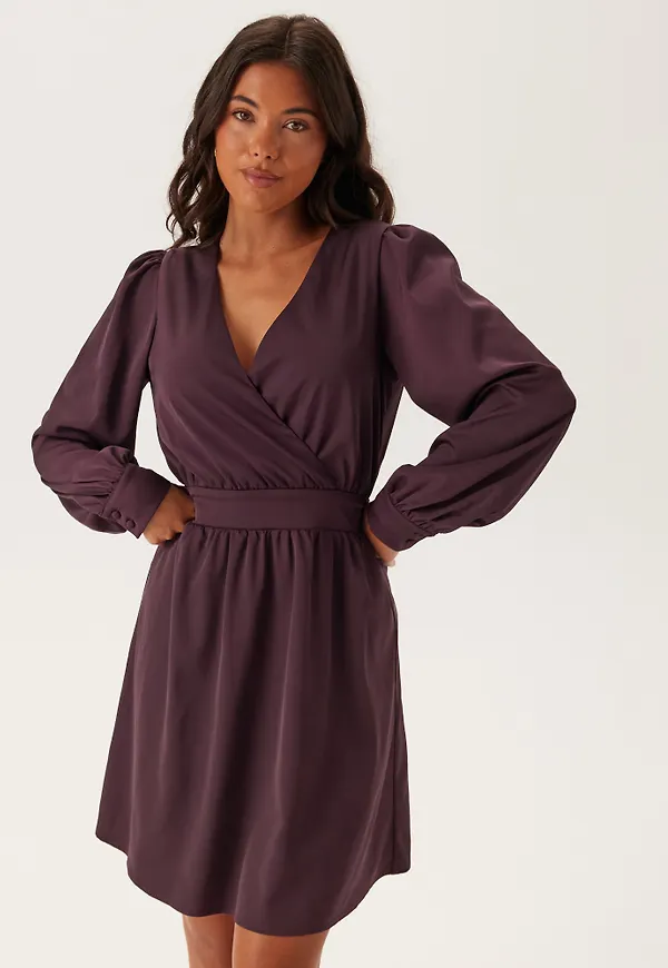 Wrap Satin Dress