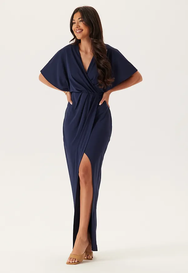 Wrap Slit Maxi Dress