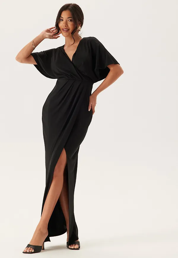 Wrap Slit Maxi Dress