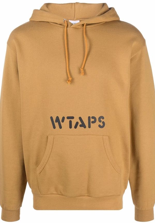 WTAPS hoodie med logotyp - Gul