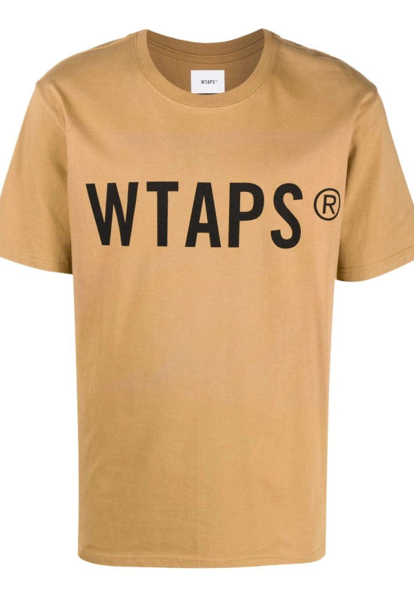 WTAPS t-shirt med logotyp - Gul