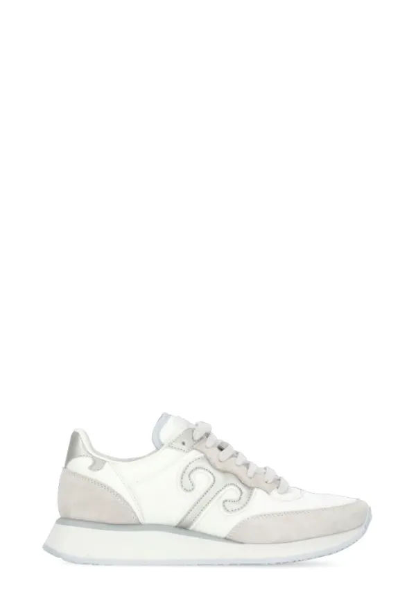 Wushu Ruyi, Skor, Dam, 40 EU, Läder, Vita sneakers i vitt tyg och läder